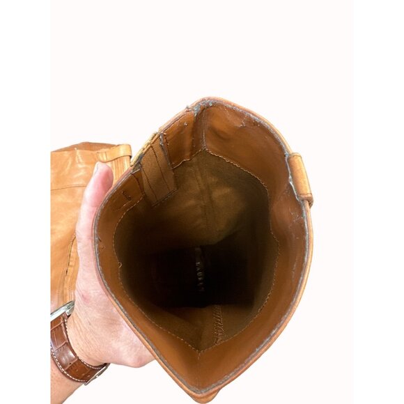 Ralph Lauren Lauren womens brown below knee leather boots shoes 5.5B SKU 6464 - Picture 10 of 13